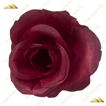 ГК 093-1 бордо Бутон розы раскрытый 8х8 см