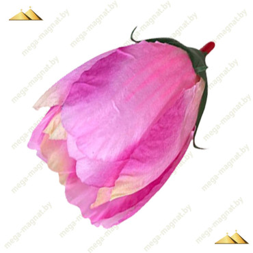 ГК 137-1 розовый Тюльпан с принтом 8х5 см