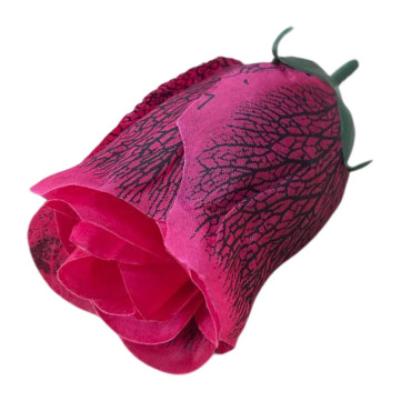 ГК 144-1 м Бутон розы с принтом 10 см