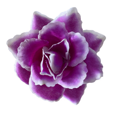 ГК 239-1 бургунд Роза декоративная Фламинго четырехслойная 10 см