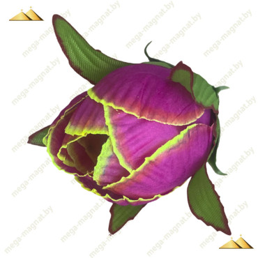 ГК 242 бургунд-ж Роза бутон 8х5,5 см