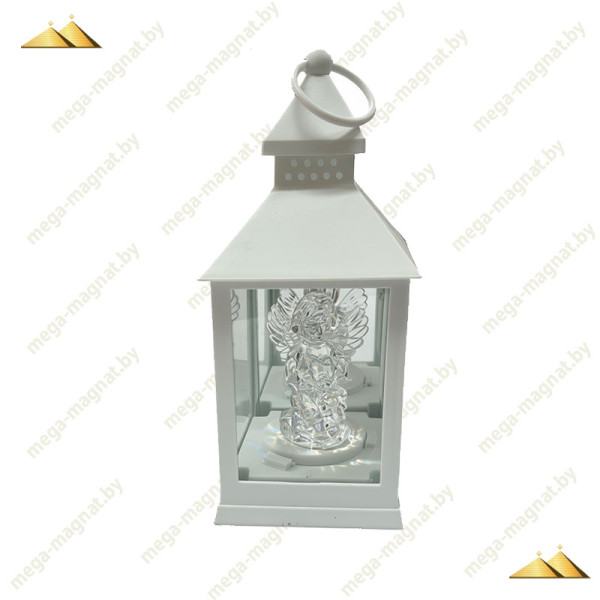 Фонарь маленький с Ангелом LED White