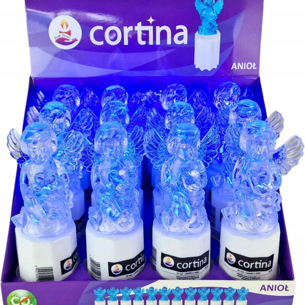 Электрическая лампада LED Ангелок Blue display 12