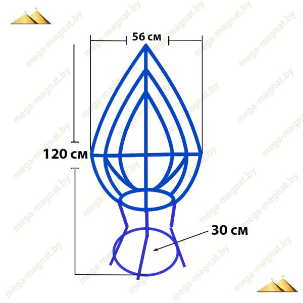 Каркас корзины ритуальной КК-25(Б)
