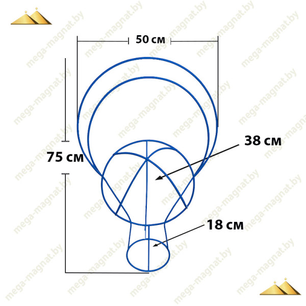 Каркас корзины ритуальной КК-43.1(Б)