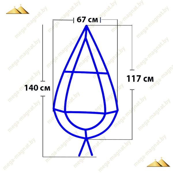 Каркас венка ритуального КВ-16 двойной(Б)