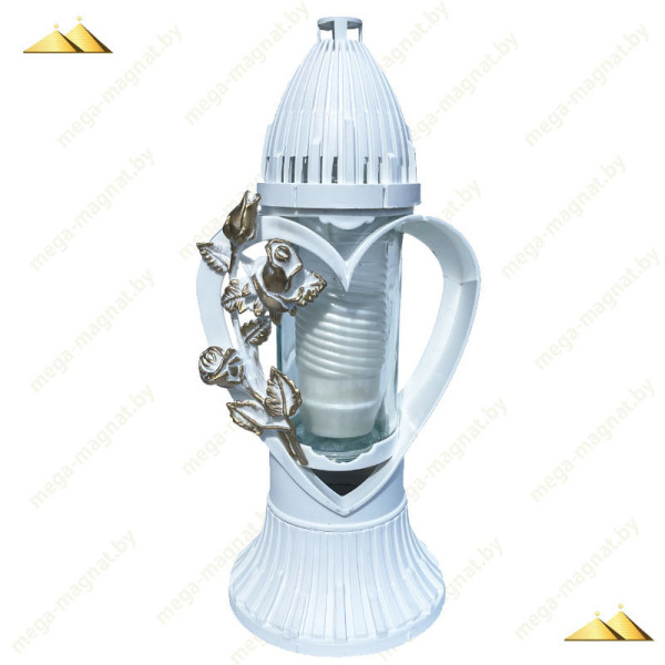 Сердце 3D 320 белая