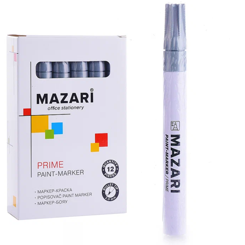 Маркер-краска PRIME, СЕРЕБРЯНЫЙ, 2мм, M-5043-95 Маркер-краска PRIME, СЕРЕБРЯНЫЙ, 2мм, M-5043-95